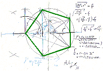 construction d'après Alexander: »proportio divina« vel »sectio aurea«