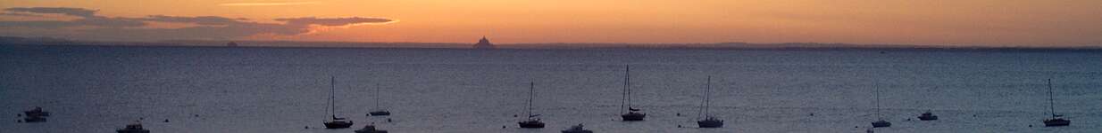 Le Mont St. Michel, vue de Port-Mer, Foto rdb